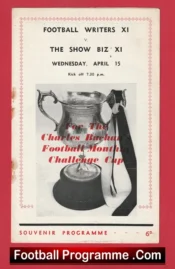 Showbiz X1 v Football Writers X1 1960s at QPR Sean Connery