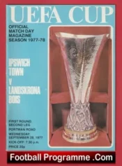 Ipswich Town v Landskrona Bois 1977 – UEFA Cup Sweden