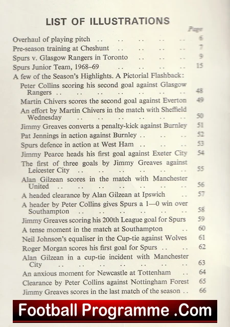 Tottenham Hotspur Spurs Official Handbook 1969 - 1970 - Image 4