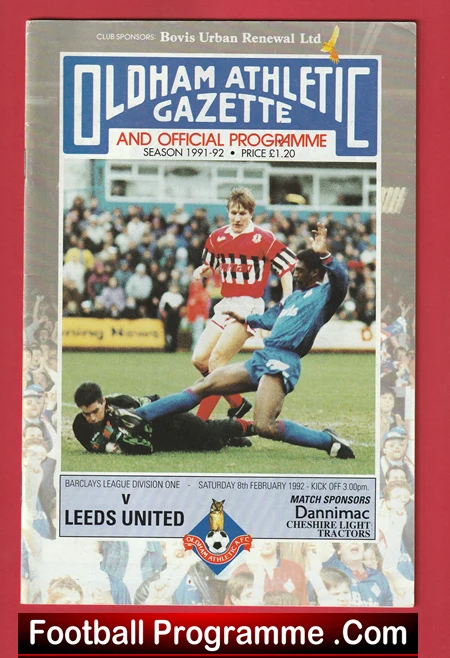 Oldham Athletic v Leeds United 1992 - Eric Cantona Debut Leeds Utd - Image 2
