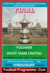 Fulham v West Ham 1975 – FA Cup Final Wembley London