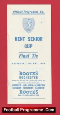 Ashford Town v Margate 1963 – Kent Senior Cup Final