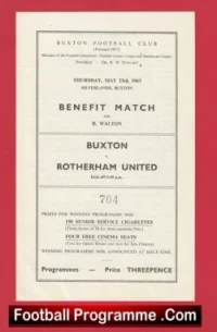 Bobby Walton Testimonial Benefit Match Buxton FC 1963