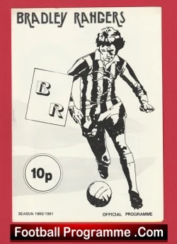 Bradley Rangers v YWA 1980 - football programme