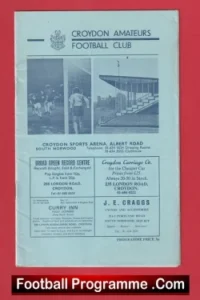 Croydon Amateurs v Maidenhead 1973