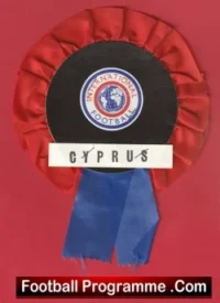 Cyprus Football Team Old Football Rosette 1960’s