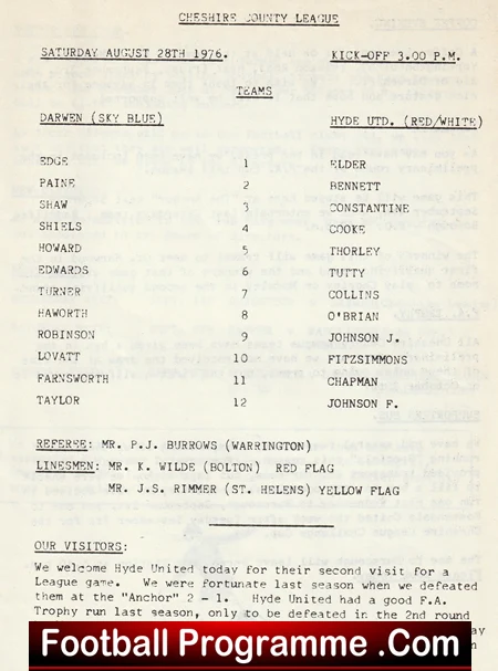 Darwen v Hyde 1976 - Image 3