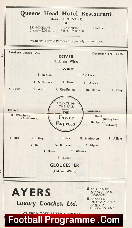 Dover v Gloucester 1960 - Image 2