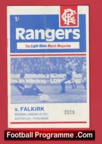 Glasgow Rangers v Falkirk 1971 – Alex Ferguson Player
