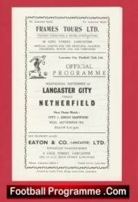 Lancaster City v Netherfield 1960s