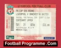 Liverpool v Manchester United 2006 – Football Ticket