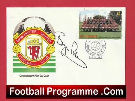 Manchester United Bryan Robson Autographed Signed FDC 1987 - Image 2