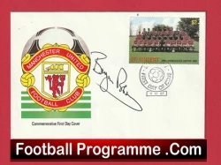Manchester United Bryan Robson Autographed Signed FDC 1987 - football programme