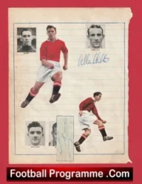 Manchester United Chilton + Foulkes Autograph Man Utd 1940s