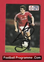 Manchester United Steve Bruce Man Utd Signed Football Card Autograph