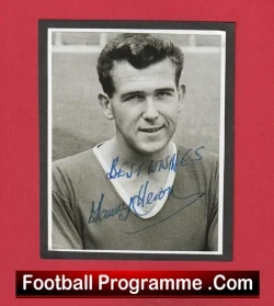 Manchester United Tommy Heron Autograph Signed Picture 1950s - football memorabilia