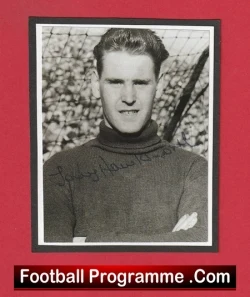 Manchester United Tony Hawksworth Autograph Signed Picture 1950s - football memorabilia