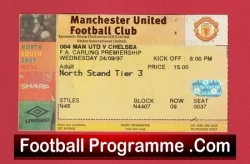 Manchester United v Chelsea 1997 - Football Ticket - football memorabilia
