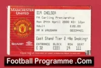 Manchester United v Chelsea 2000 – Football Ticket