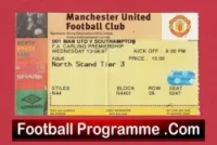 Manchester United v Southampton 1997 – Football Ticket