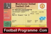 Manchester United v Southampton 1997 – Football Ticket
