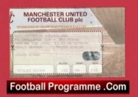 Manchester United v Sunderland 1996 – Match Ticket FA Cup