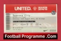 Manchester United v Swansea City 2014 – Football Ticket