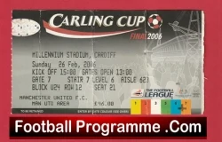 Manchester United v Wigan Athletic 2006 - FA Cup Final Match Ticket - football memorabilia
