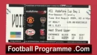 Manchester United – Vodafone Tournament Man Utd 2004 Ticket Pre Season Day 1