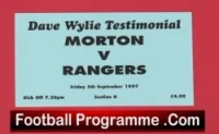 Morton v Glasgow Rangers 1997 – Football Ticket