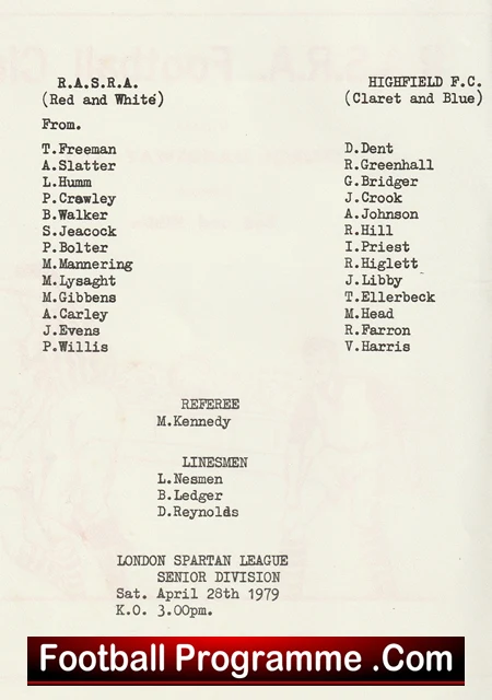 RASRA v Highfield 1979 - Church Manor Way - Image 3