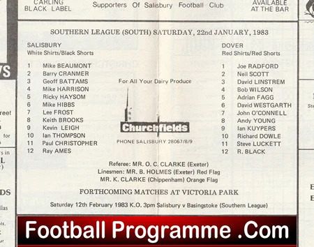 Salisbury v Dover 1983 - Southern League - Image 3