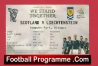Scotland v Liechtenstein 2010 – Football Ticket