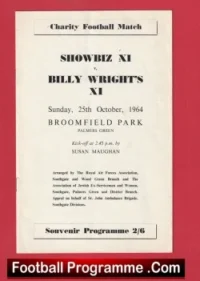 Showbiz XI v Billy Wright XI 1964 – Broomfield Park Sean Connery