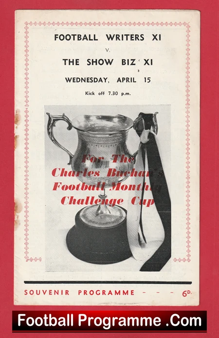 Showbiz XI v Football Writers XI 1960s at QPR Sean Connery - Image 2