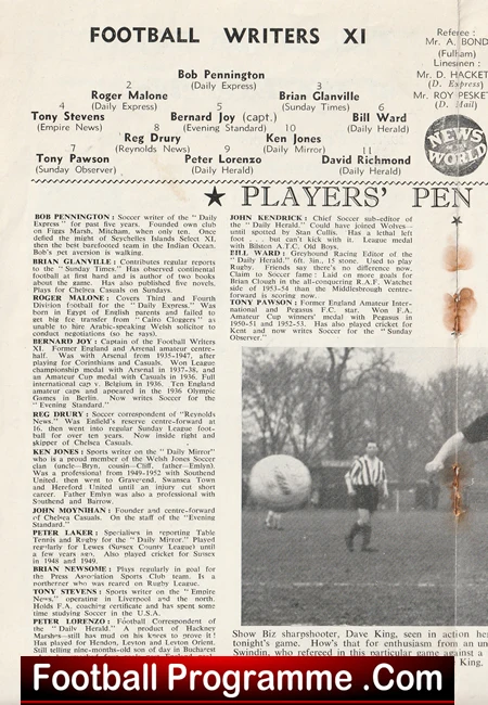 Showbiz XI v Football Writers XI 1960s at QPR Sean Connery - Image 3