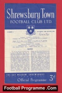 Shrewsbury Town v Exeter City 1952 – 1950s