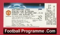 Sporting Lisbon v Manchester United 2007 – Football Ticket Portugal