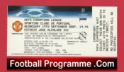Sporting Lisbon v Manchester United 2007 – Football Ticket Portugal
