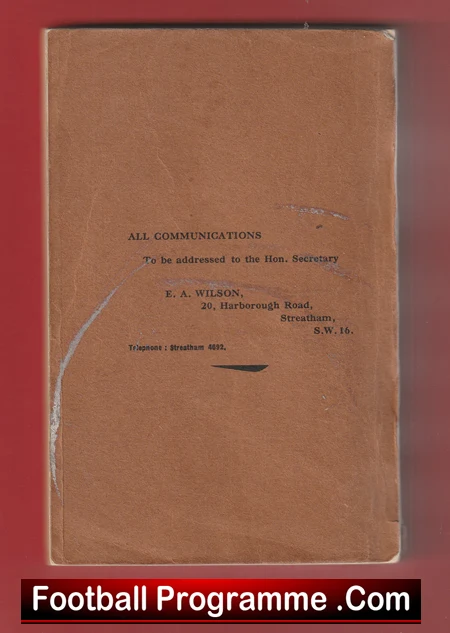 Surrey County Football Association Official Handbook 1929 - 1930 - Image 4
