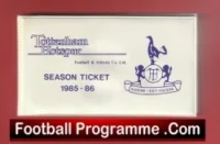 Tottenham Hotspur Season Ticket Book LMTB 1985 1986