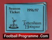 Tottenham Hotspur Season Ticket Book LMTB 1996 1997 Blue