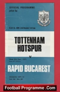 Tottenham Hotspur v Rapid Bucarest 1971