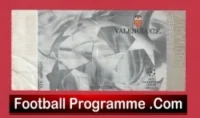 Valencia CF v Manchester United 2000 – Match Ticket Spain