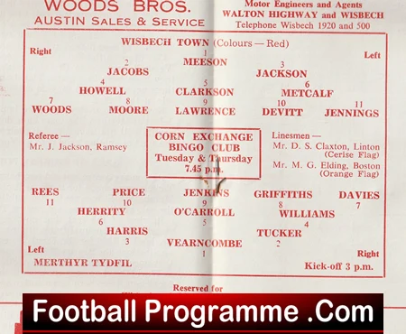 Wisbech v Merthyr Tydfil 1965 - Image 2