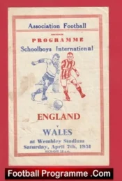 England v Wales 1951 – Wembley Duncan Edwards Pirate Issue