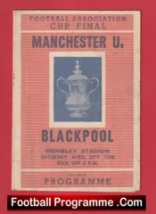 Manchester United v Blackpool 1948 – FA Cup Final Pirate Programme