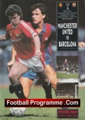 Manchester United v Barcelona 1991 – European Cup Winners Final A4