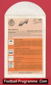 Manchester United v Barcelona 1991 – European Cup Winners Final Pack