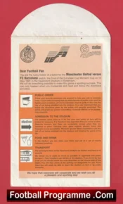 Manchester United v Barcelona 1991 – European Cup Winners Final Pack